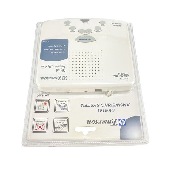 Emerson Digital Answering System EM-1200 Voice Activated Recording Ring Select - Picture 3 of 6